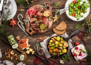 Hapjes op tafel tijdens de feestdagen