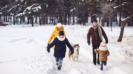 Wandelen tijdens de feestdagen