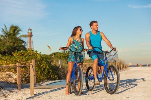 Sportieve activiteit fit op vakantie