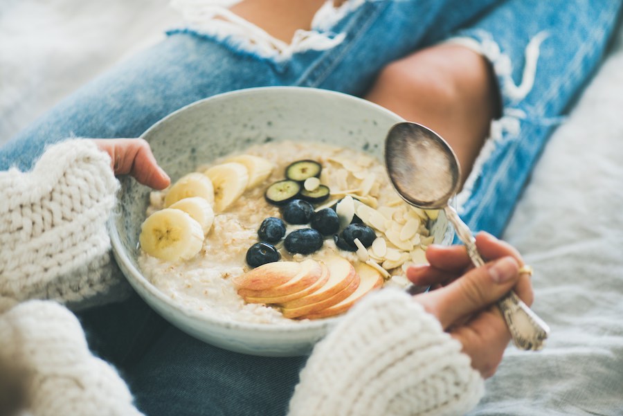 Gezond ontbijt eten tijdens de winter dip tips