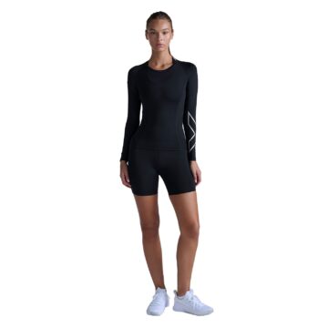 2XU Core compression hardloopshirt lange mouw Black dames