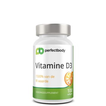 Vitamine D3 75mcg softgels - Hoge dosering 3000IU - Voor botten