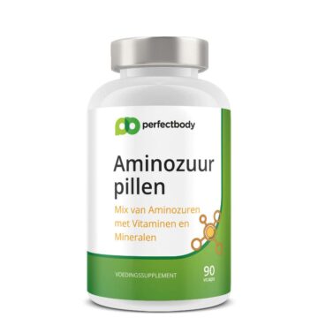 Aminozuur capsules - Met vitamine B6 & chroom - Voor afslanktraject & energie - 90 vcaps PerfectBody