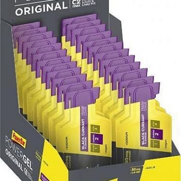 Powerbar Powergel caffeine zwarte bes 24 x 41 gram