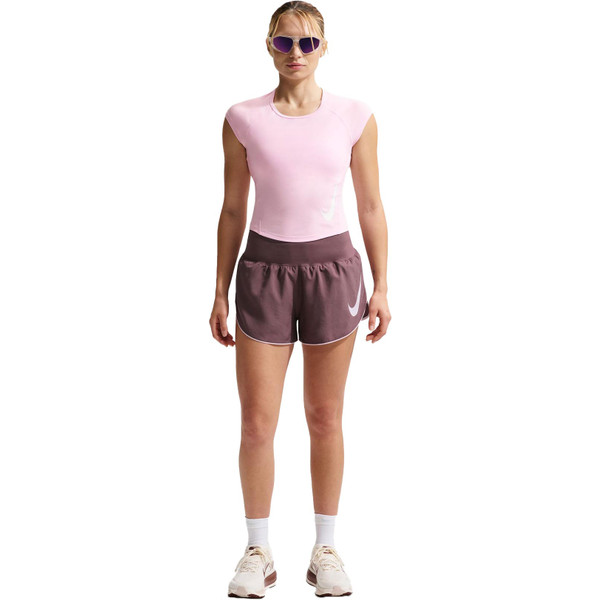 Nike Dri-FIT Swoosh Tempo T-Shirt Dames Nike Dri-FIT Swoosh Tempo T-Shirt Dames