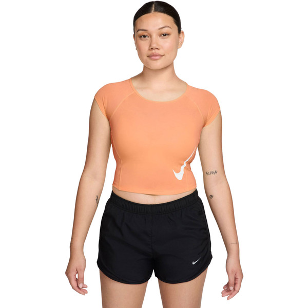 Nike Dri-FIT Swoosh Tempo T-Shirt Dames Nike Dri-FIT Swoosh Tempo T-Shirt Dames