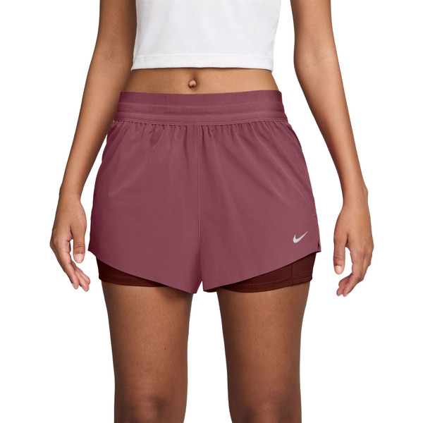 Nike Dri-FIT Swift Mid-Rise 2in1 3'' Short Dames Nike Dri-FIT Swift Mid-Rise 2in1 3'' Short Dames