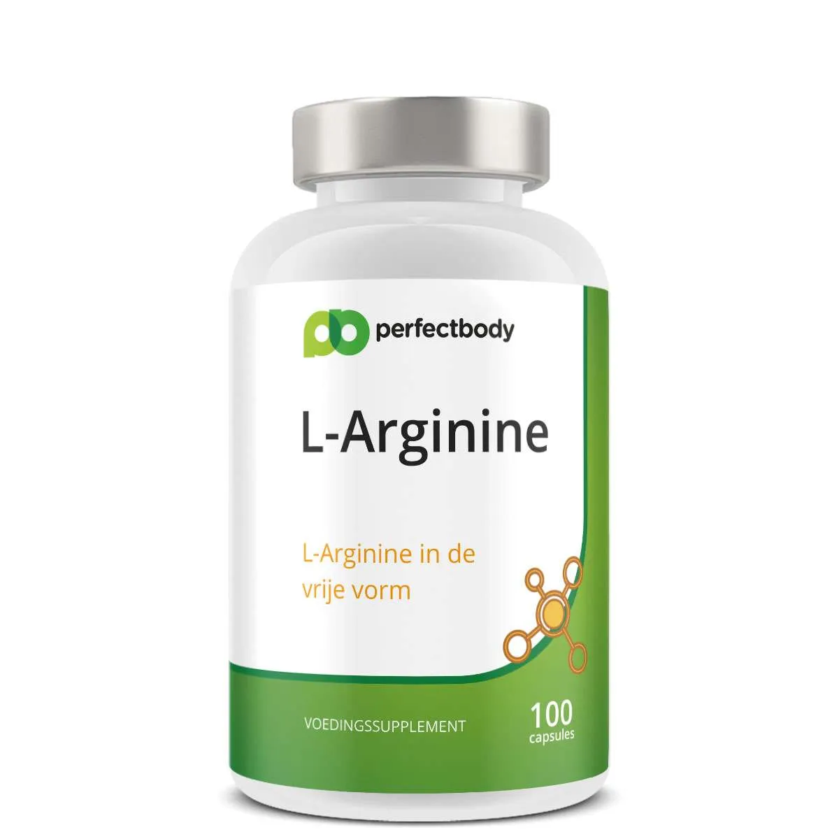 L-Arginine capsules - Bloeddoorstroming & prestaties - Natuurlijke vorm - 100 capsules PerfectBody L-Arginine capsules - Bloeddoorstroming & prestaties - Natuurlijke vorm - 100 capsules PerfectBody