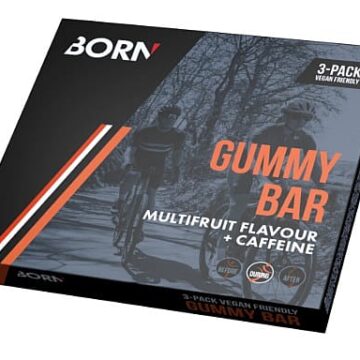 Born Gummy bar multifruit + Caffeine box 3 x 30g