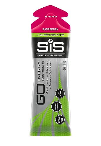 SIS GO Isotonic Energie + Electrolyte Framboos gel 30 stuks