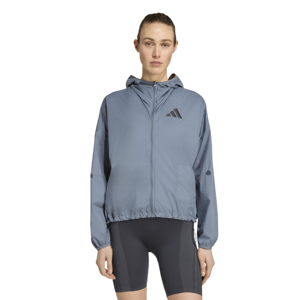 Adidas-Adizero-Blaze-Jacket-Jassen-Dames-Zwart-Maat-XXL-50-52-Nylon