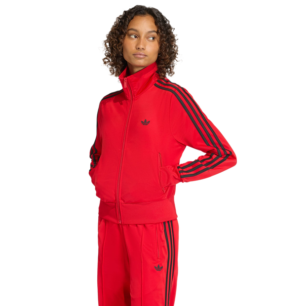 Adidas-Classic-Trainingspakken-Dames-Rood-Maat-XL-46-48-Poly-Mesh