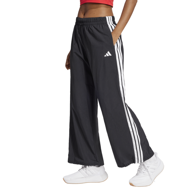 Adidas-Essentials-3-stripes-Parachute-Bottoms-Broeken-Dames-Zwart-Maat-XXL-50-52-Nylon