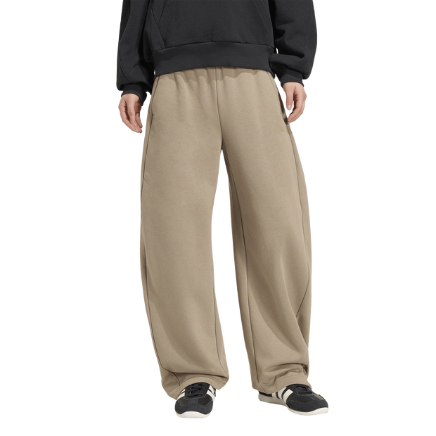 Adidas-Essentials-Contemporary-Barrel-Joggers-Broeken-Dames-Beige-Maat-XXL-50-52-Katoen-Jersey