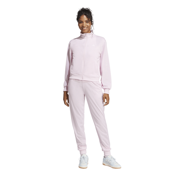 Adidas-Essentials-Feel-Cozy-Track-Suit-Trainingspakken-Dames-Roze-Maat-XXL-50-52-Poly-Mesh