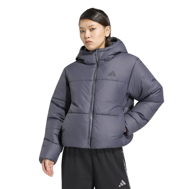 Adidas-Essentials-Highloft-Insulated-Puffer-Jassen-Dames-Grijs-Maat-XXL-50-52-Poly-Mesh