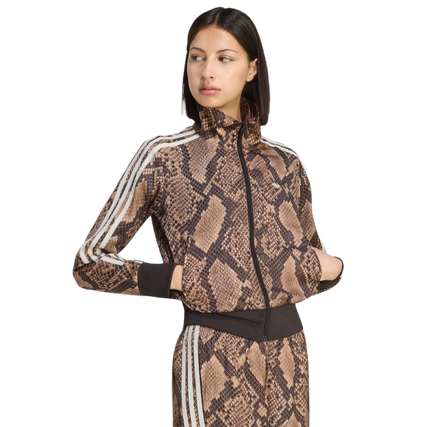 Adidas-Firebird-Trainingspakken-Dames-Beige-Maat-XXL-50-52-Satijn