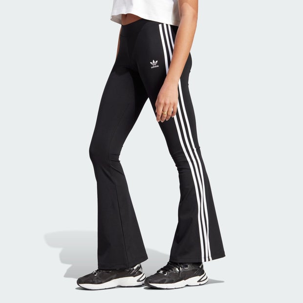 Adidas-Flareds-Leggings-Dames-Zwart-Maat-L-42-44-Katoen-Canvas