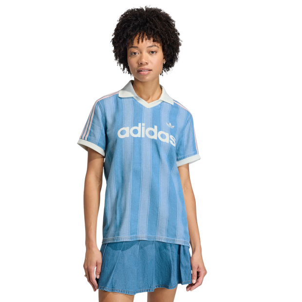 Adidas-Football-TruienReplicas-Dames-Blauw-Maat-L-42-44-Katoen-Jersey