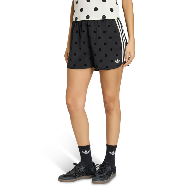 Adidas-Polka-Dots-Korte-Broeken-Dames-Zwart-Maat-XS-30-32-Poly-Mesh
