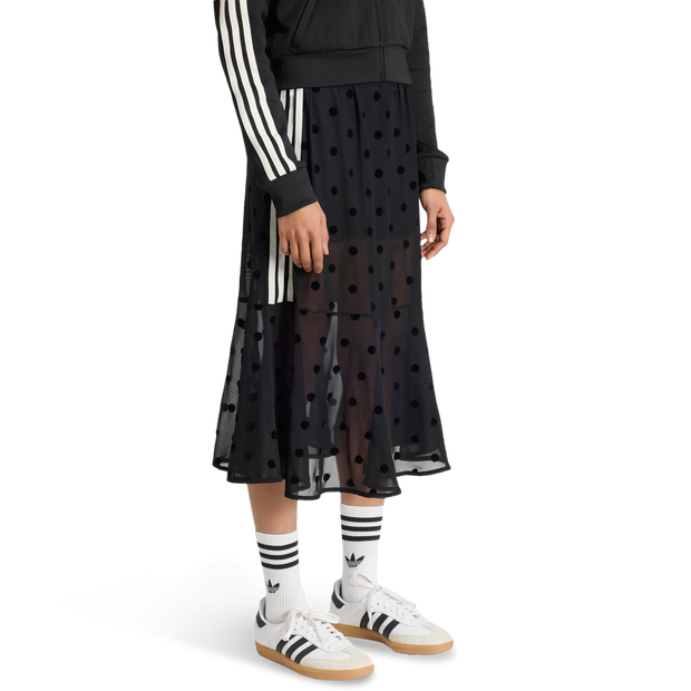Adidas-Polka-Dots-Rokken-Dames-Zwart-Maat-M-38-40-Poly-Mesh