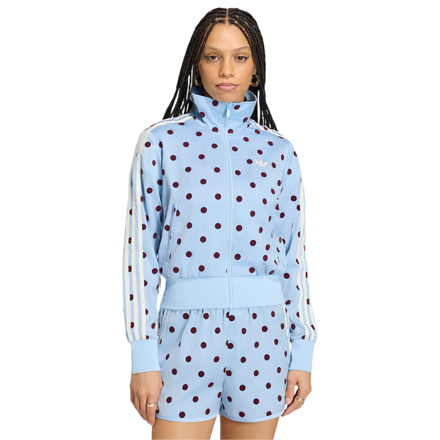 Adidas-Polka-Dots-Trainingspakken-Dames-Blauw-Maat-XL-46-48-Poly-Mesh