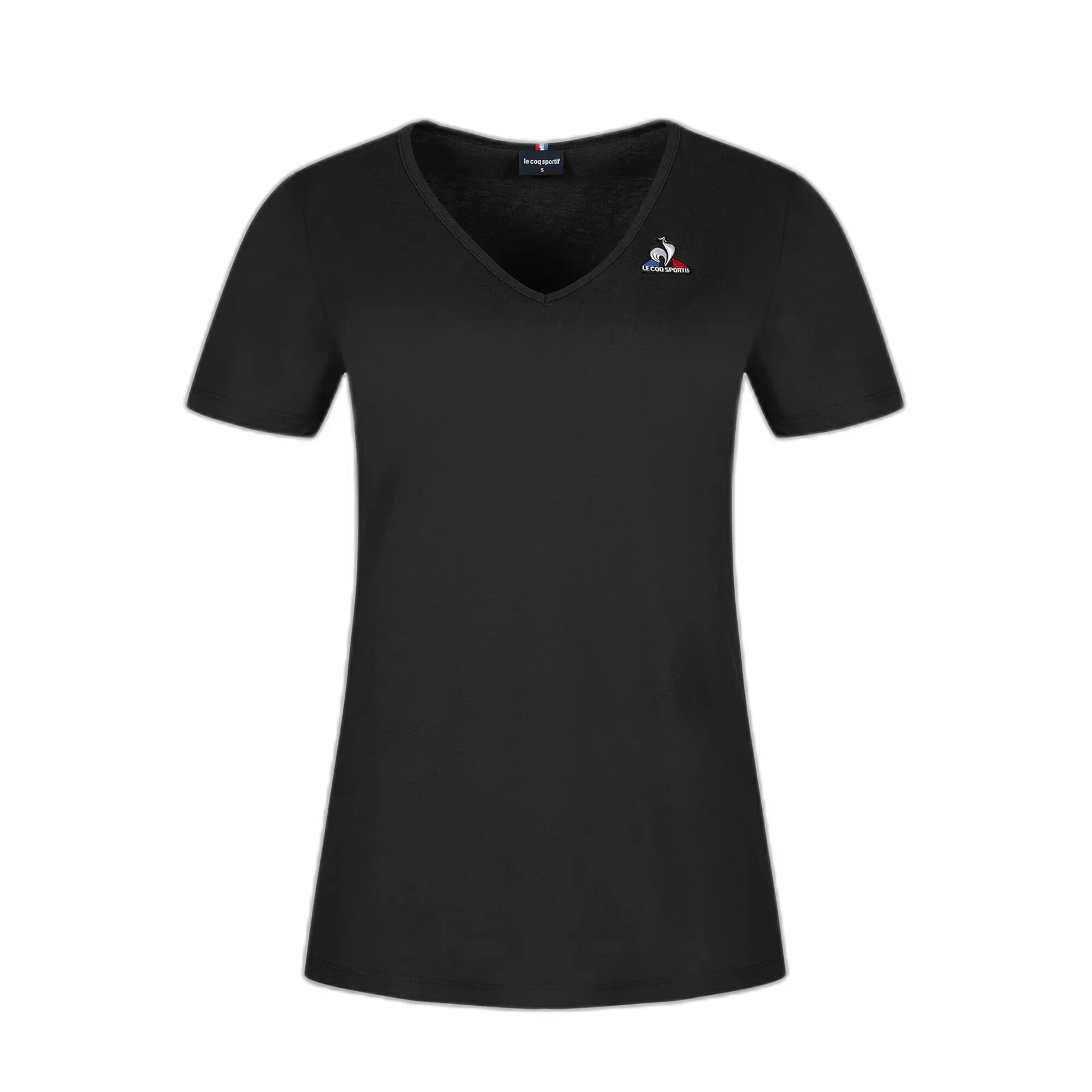 Dames-T-shirt-met-korte-mouwen-en-v-hals-Le-Coq-Sportif-Ess-Col-V-N°1