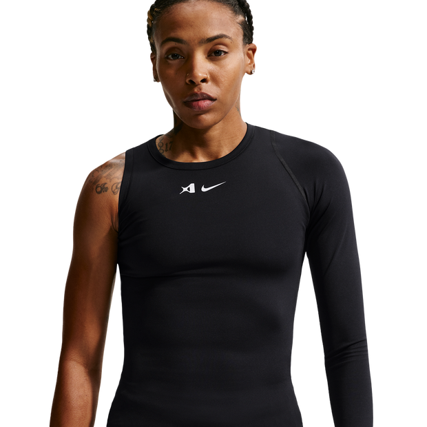 Nike-AJa-Wilson-TruienReplicas-Dames-Zwart-Maat-40-Katoen-Jersey