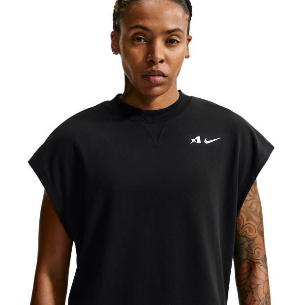 Nike-AJa-Wilson-TruienReplicas-Dames-Zwart-Maat-42-Katoen-Jersey