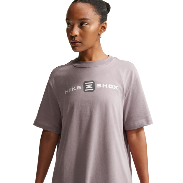 Nike-Sportswear-T-shirts-Dames-Paars-Maat-42-Katoen-Jersey