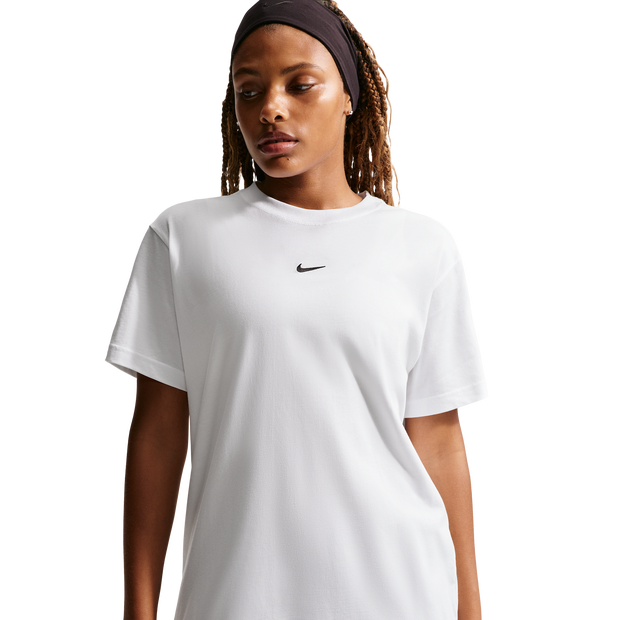 Nike-Sportswear-T-shirts-Dames-Wit-Maat-44-Katoen-Jersey