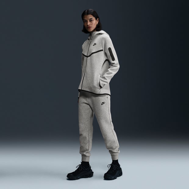 Nike-Tech-Fleece-Broeken-Dames-Grijs-Maat-50-52-Katoen-Jersey