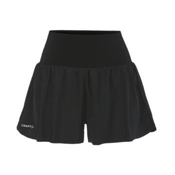 Craft hypervent wide hardloopbroek kort dames black