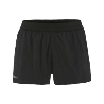 Craft hypervent hardloopbroek kort dames black