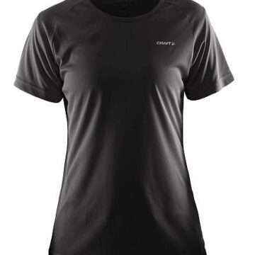 Craft Prime korte mouw hardloopshirt zwart dames