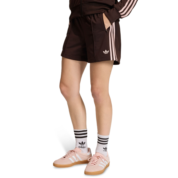 Adidas-Classic-Korte-Broeken-Dames-Bruin-Maat-XL-46-48-Poly-Mesh