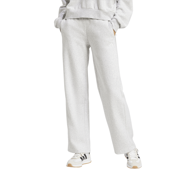 Adidas-Essentials-Small-Logo-Open-hem-Joggers-Broeken-Dames-Grijs-Maat-XXL-50-52-Katoen-Jersey