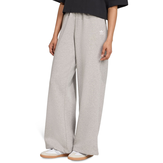 Adidas-Essentials-Wide-Leg-Pant-Broeken-Dames-Grijs-Maat-XL-46-48-Katoen-Jersey