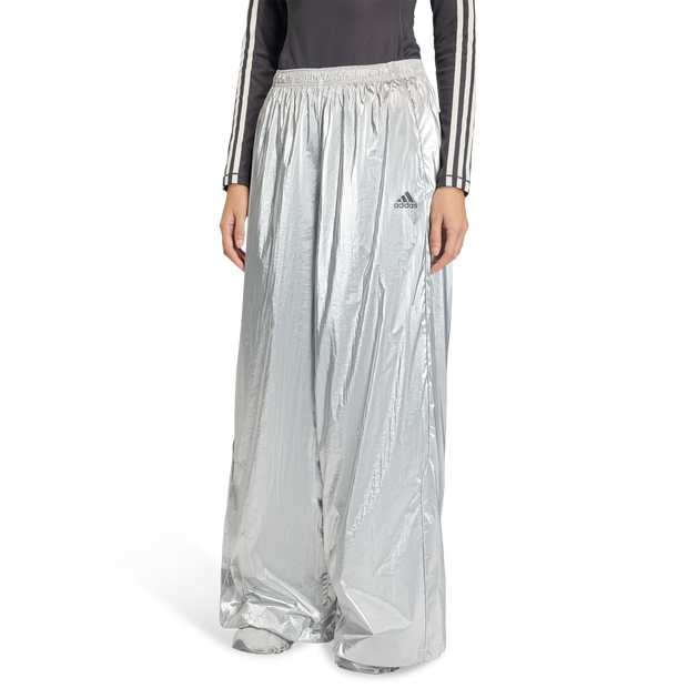 Adidas-F50-Tracksuit-Bottoms-Broeken-Dames-Zilver-Maat-XL-46-48-Katoen-Canvas