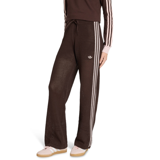 Adidas-Firebird-Broeken-Dames-Bruin-Maat-XL-46-48-Poly-Mesh