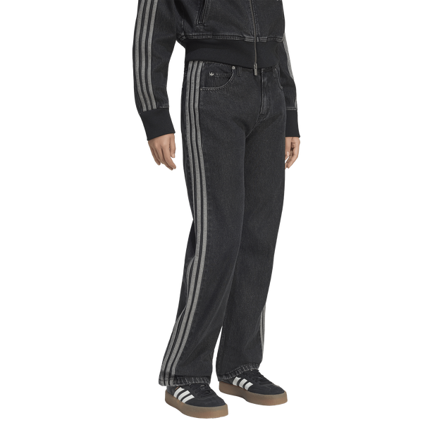 Adidas-Firebird-Broeken-Dames-Zwart-Maat-34XS-Katoen-Jersey