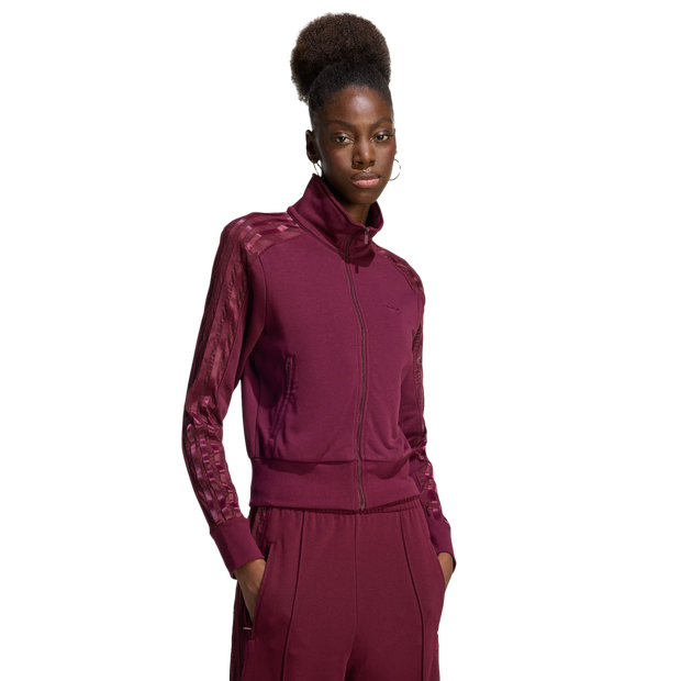 Adidas-Firebird-Jassen-Dames-Rood-Maat-XL-46-48-Katoen-Jersey