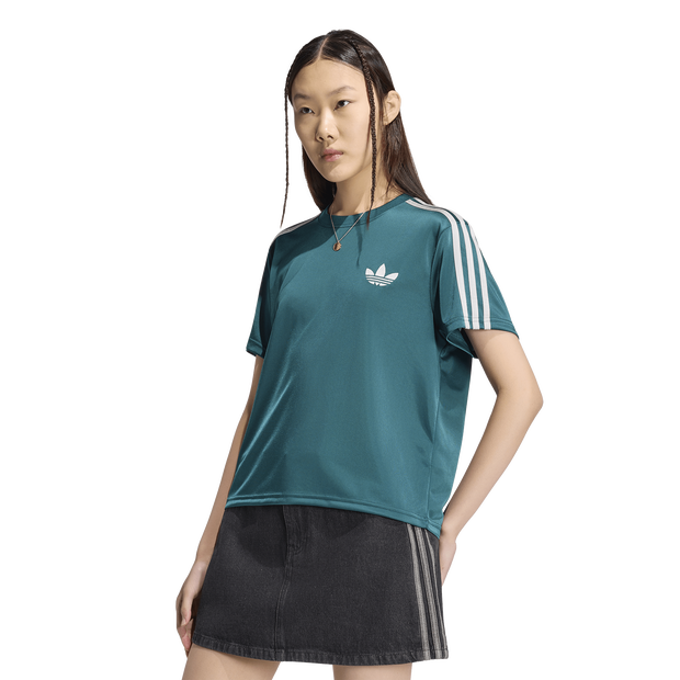 Adidas-Firebird-T-shirts-Dames-Groen-Maat-XXL-50-52-Poly-Mesh