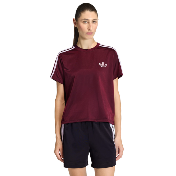 Adidas Firebird T-shirts Dames - Rood - Maat XXL (50-52) - Poly Mesh