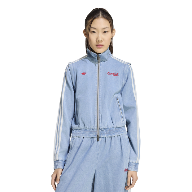 Adidas-Firebird-Trainingspakken-Dames-Blauw-Maat-XXL-50-52-Katoen-Canvas