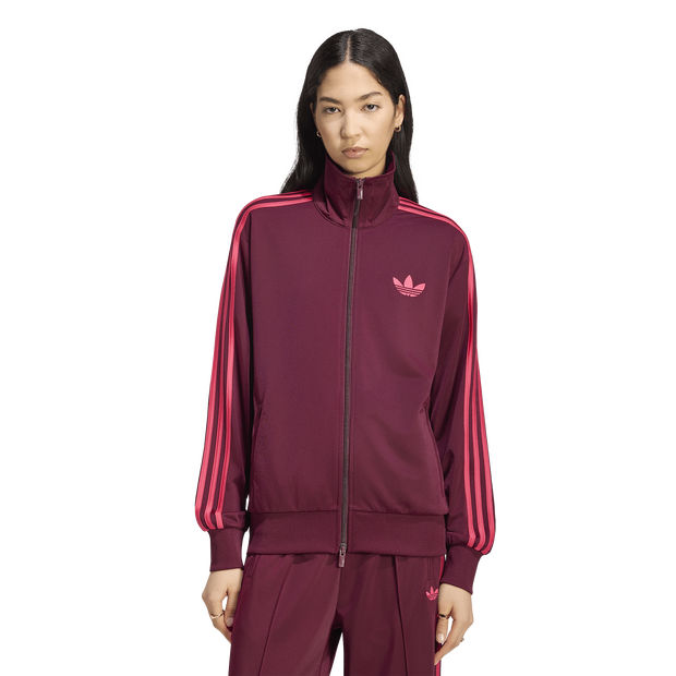 Adidas-Firebird-Trainingspakken-Dames-Rood-Maat-L-42-44-Poly-Mesh