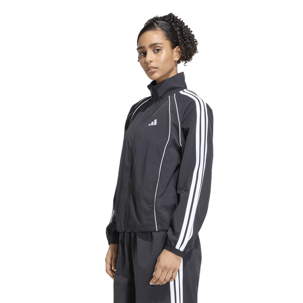 Adidas-Iconic-Woven-3-stripes-Track-Top-Trainingspakken-Dames-Zwart-Maat-XXL-50-52-Nylon