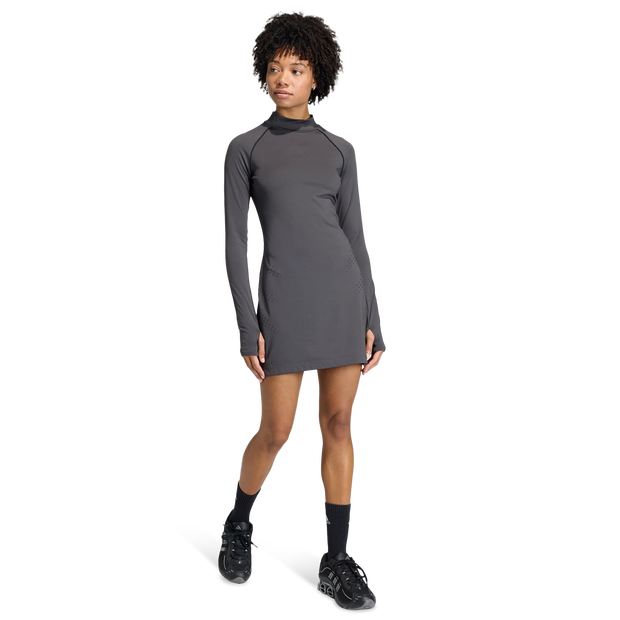 Adidas-Mini-Dress-Rokken-Dames-Zwart-Maat-XXL-50-52-Poly-Mesh