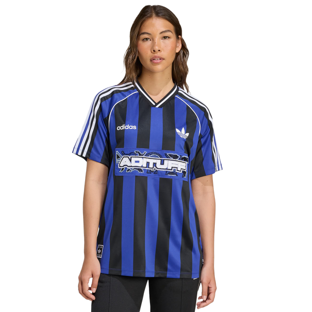 Adidas Originals Beads Jersey Truien/Replica's Dames - Blauw - Maat XL (46-48) - Poly Mesh