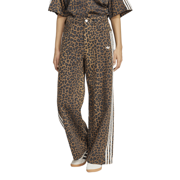 Adidas-Originals-Denim-Joggers-Broeken-Dames-Multi-Maat-40-Katoen-Jersey